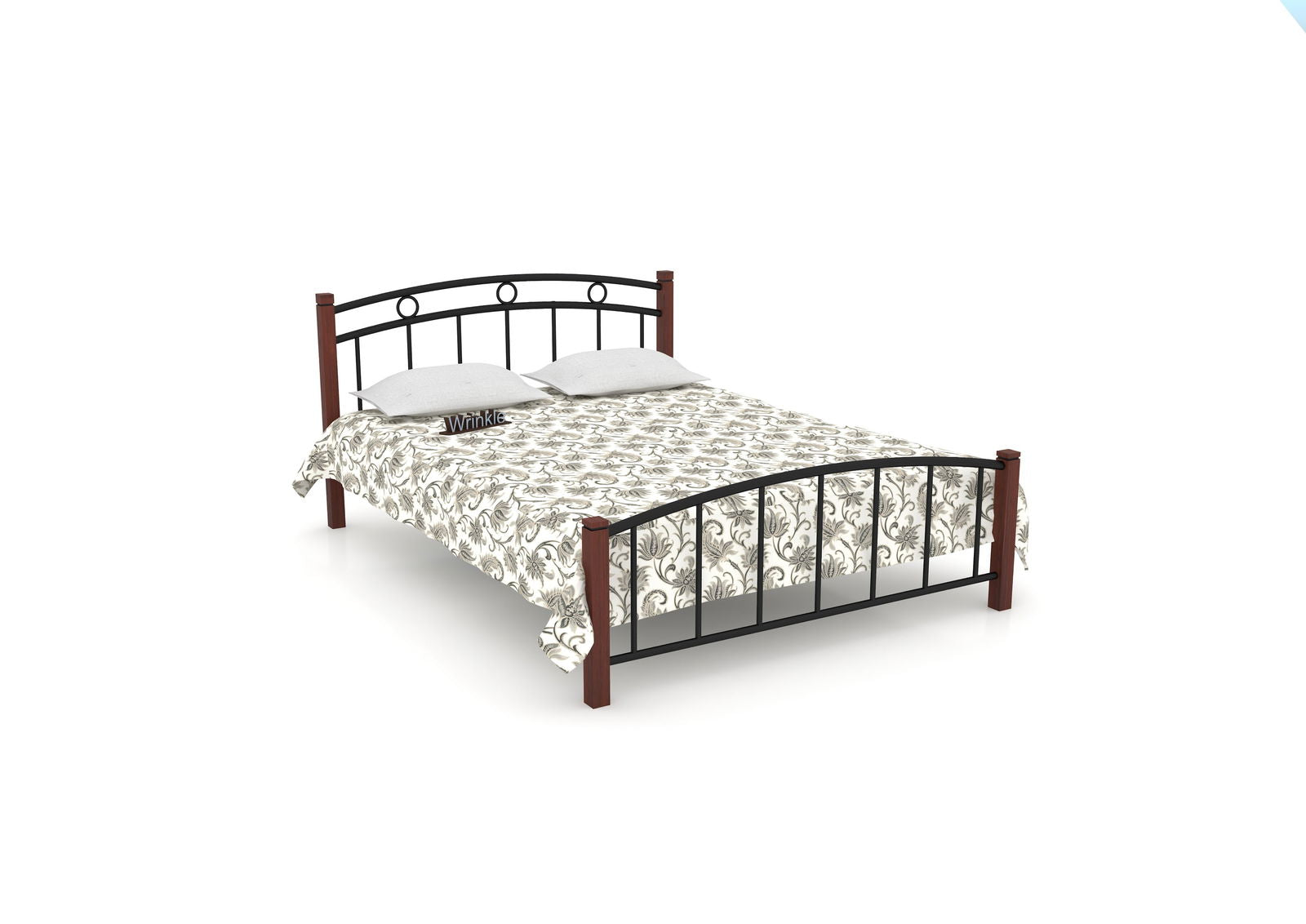 MetalCraft Minimal Arc Iron Bed - Furnishiaa -  -